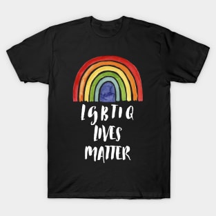 LGBTIQ Lives Matter Rainbow T-Shirt